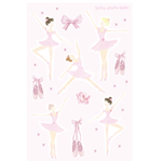 Stickers plancha Ballet 10s 1u