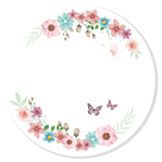 Stickers plancha redondas para personalizar Hadas y Mariposas 12u
