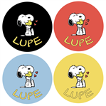 Tarjetitas redondas Snoopy 20u Pers