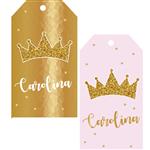 Tarjetas largas con cinta dorada Princess 24u Pers