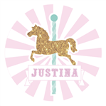 Tarjetitas redondas Carousel 20u Pers