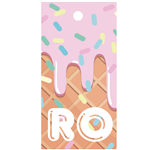 Tarjetas largas con cinta Pastel Ice Cream 24u Pers