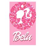 Tarjetitas dobles con cinta Barbie 16u Pers