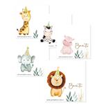 Tarjetitas Baby Safari 20u Pers