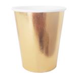 Vaso liso met dorado 6u