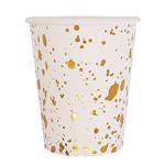 Vaso met dorado gotitas 10u