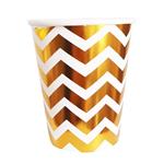 Vaso met dorado zig zag 10u