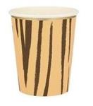 Vasos Safari tigre naranja 10u