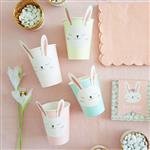Vaso aplique Conejito pastel 6u
