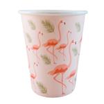 Vasos Flamingo Coral 10u