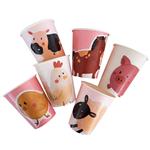 Vasos Granja rosa 6u
