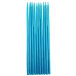 Velas perladas turquesa 10u