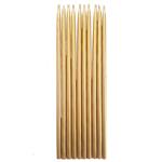 Velas perladas doradas 10u