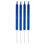 Velas de gibré mediana azul 4u