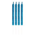 Velas de gibré mediana turquesa 4u