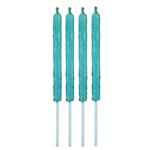 Velas de gibré mediana aguamarina 4u