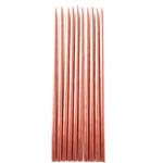 Velas perladas rose gold 10u