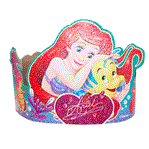 Vinchas de carton Sirenita con gibre 6u