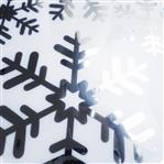 Vinilos plateados met Copos de nieve 6u