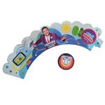 Wrapper. Faja cubre cupcake con topper Topa 10u