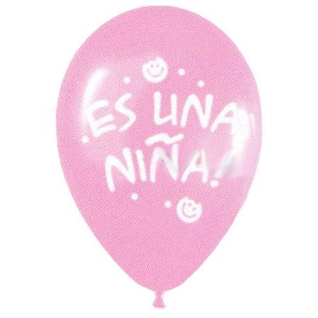 Globos Baby Shower rosa 6u