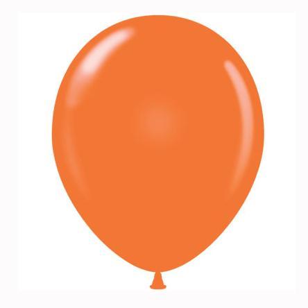Globos lisos naranja 10u
