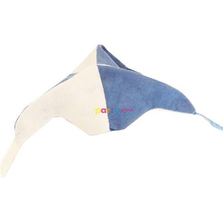 Sombrero de paño celeste y blanco