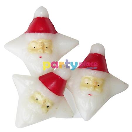 Velas Papá Noel 6u