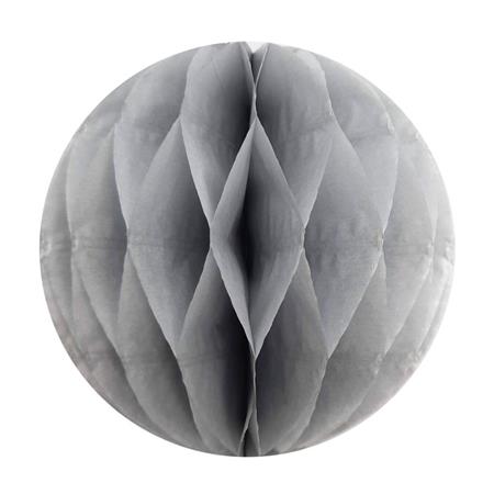 Esfera panal mediano 25cm plateado