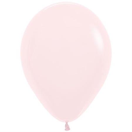 Globos lisos R9 pastel rosa 10u