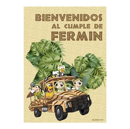 Afiche Pers. Mickey Safari