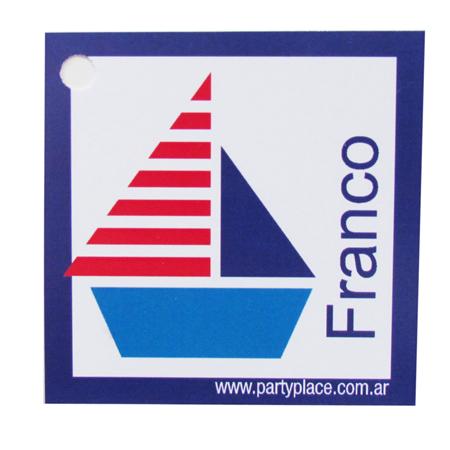 Tarjetitas Barcos 20u Pers