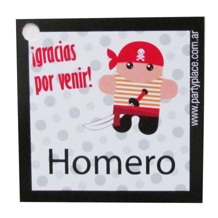 Tarjetitas Piratas 20u Pers