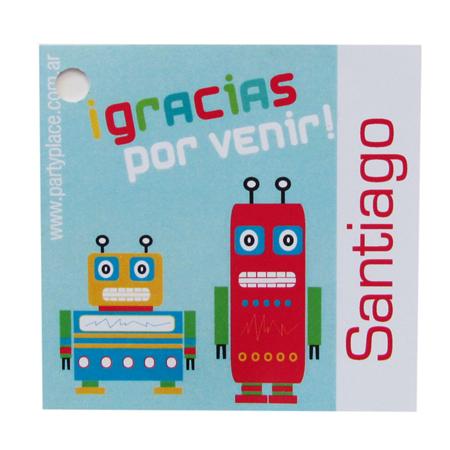 Tarjetitas Robots 20u Pers
