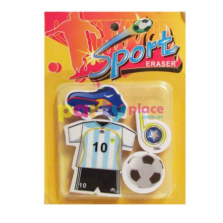 Goma de borrar remera fútbol 1u