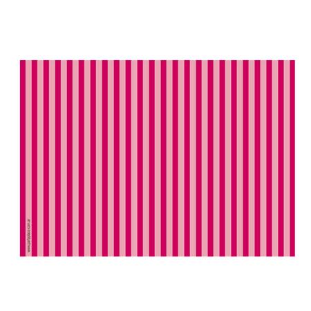 Individuales rayados fucsia y rosa 8u