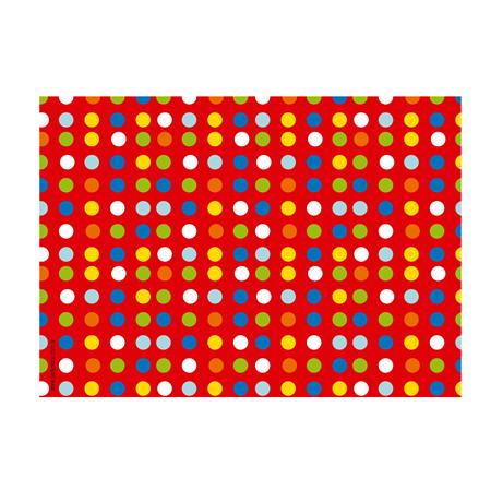Individuales lunares multicolor 8u