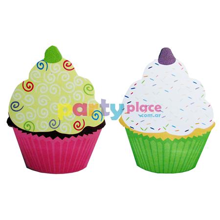 Memo cupcakes con adhesivo