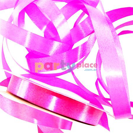 Cinta deco gruesa fucsia 50mt