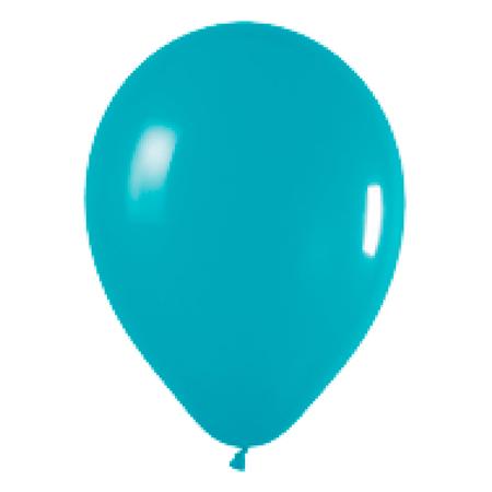 Globos lisos aguamarina 10u