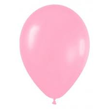 Globos lisos rosa 10u