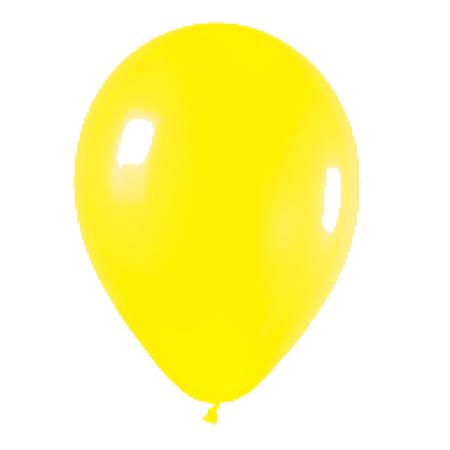 Globos lisos amarillos 10u
