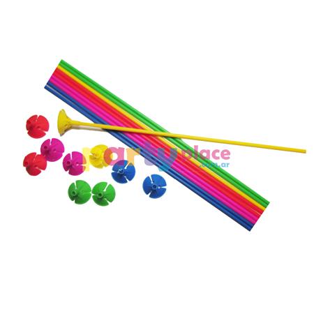 Porta Globos multicolor 10u