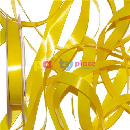 Cinta deco gruesa amarilla 50mt