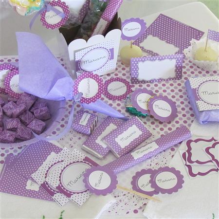 Candy Bar pintitas Violeta Pers