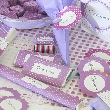 Candy Bar pintitas Violeta Pers