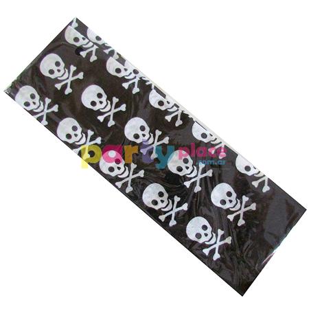 Bandana negra pirata con calaveras