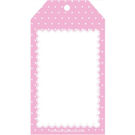 Tarjetas largas con cinta rosa con Pintitas y cinta 24u Lisos o Pers