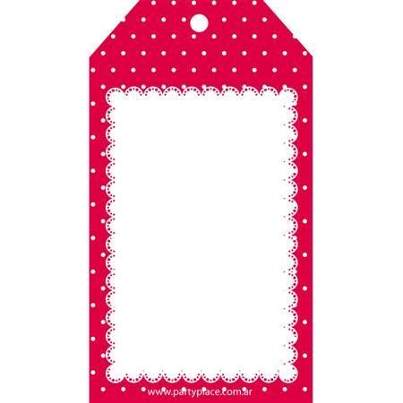 Tarjetas largas con cinta roja pintitas 24u Lisos o Pers