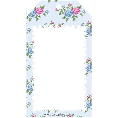 Tarjetas largas con cinta romantic 24u Lisos o Pers